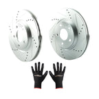 Front Drilled & Slotted Brake Rotors for Chevrolet Cobalt/HHR/Malibu (2005–2012)