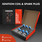 6X Ignition Coils & 6X Iridium Spark Plugs for Honda Accord Odyssey (2003–2017)