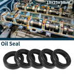 Set of 5 Oil Seal Rotary Shaft Seal NBR Rubber 18x25x7mm