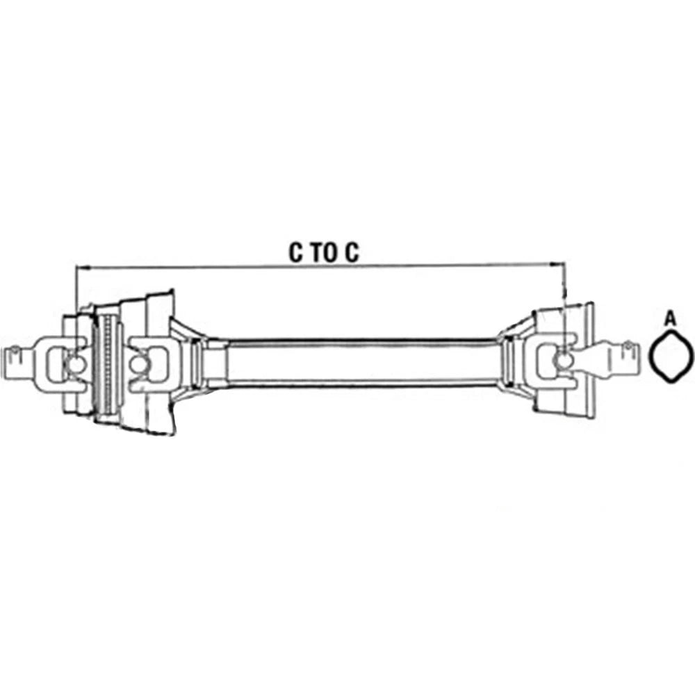 CCV Driveline for John Deere Rotary Cutter 1008 1018 1418 2480 (WC484822A)