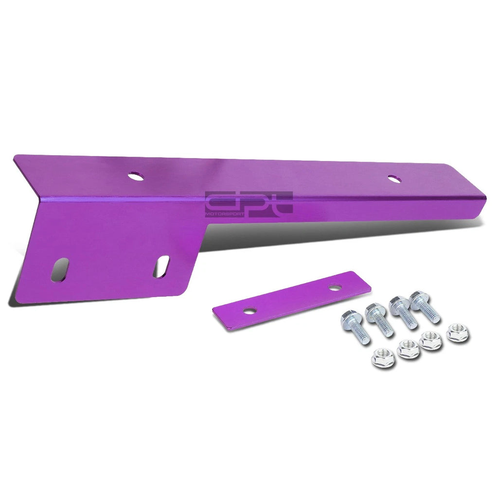 Universal Front Bumper License Plate Mount Bracket Relocator Holder - Purple