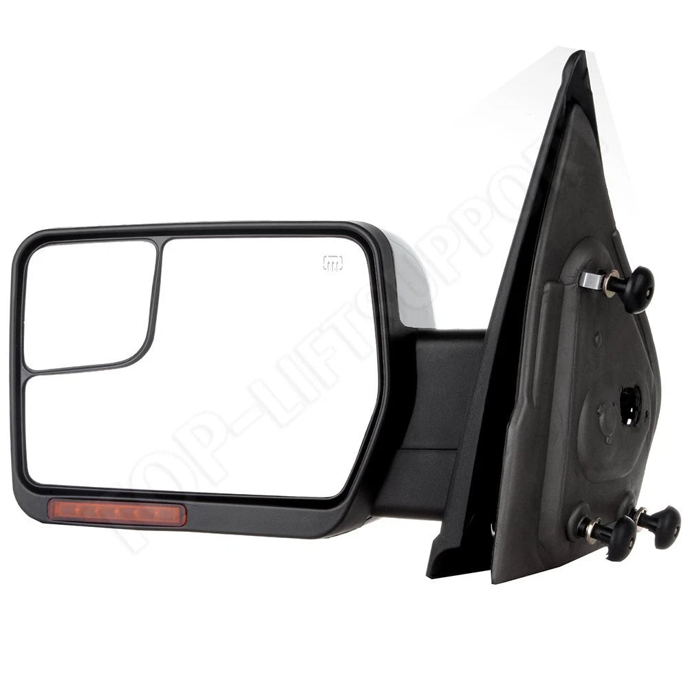 Pair Power Heated LED Signal Side View Mirrors for Ford F-150 (2004–2014)