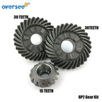 6P2 Gear Kit for Yamaha Outboard 200 225 250HP (4-Stroke) (2000–2023) 6P2-45560 45551 45571