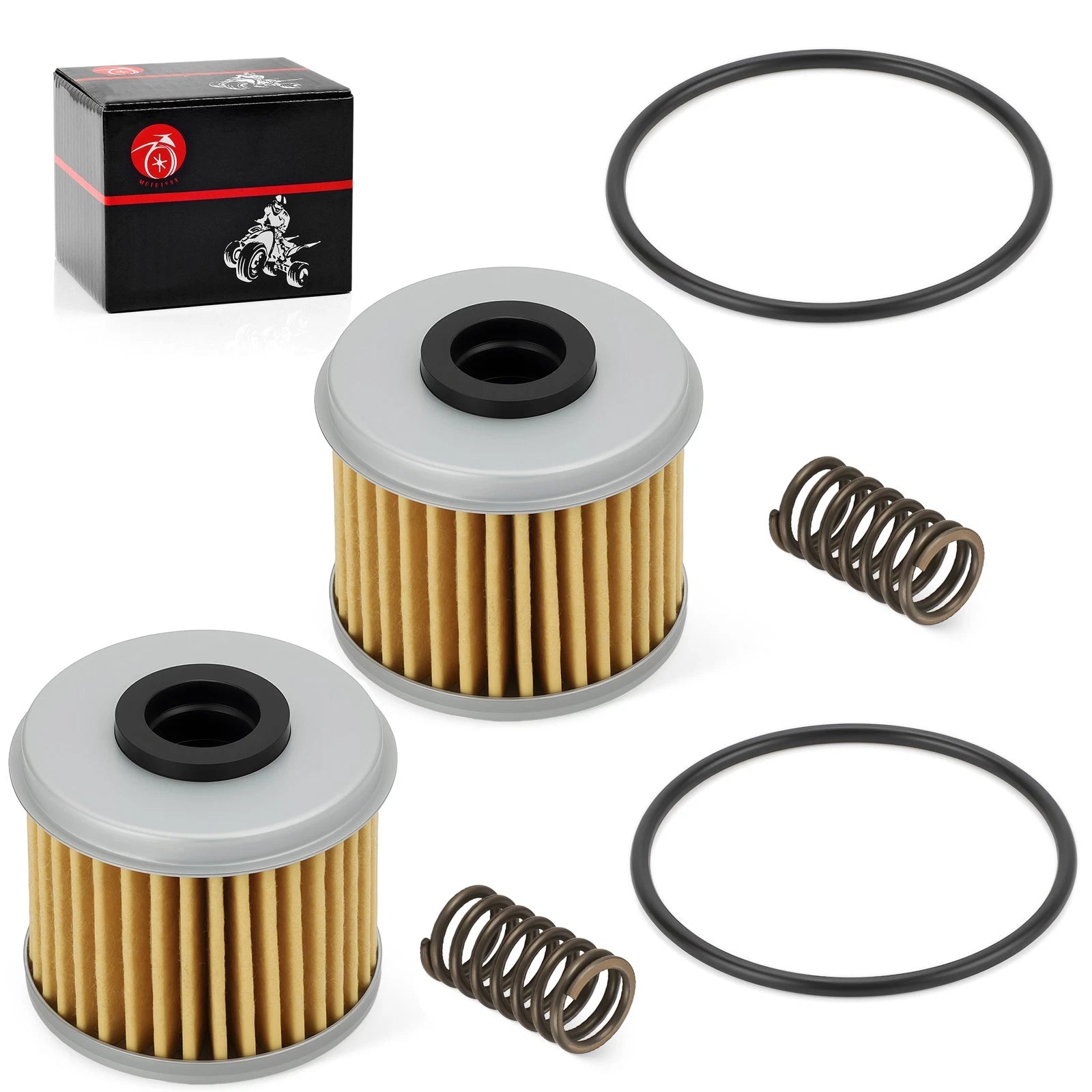 2 Pack Oil Filter O-Ring Spring for Honda TRX450R/TRX450ER (2004–2009)