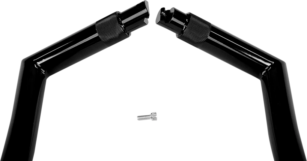 1-1/4" EZ Install Pointed Top Handlebar for Harley (16", Black, 906016-B)