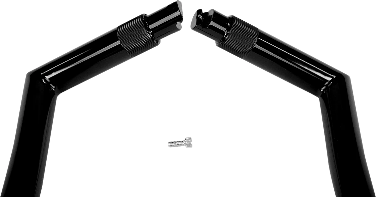 1-1/4" EZ Install Pointed Top Handlebar for Harley (16", Black, 906016-B)