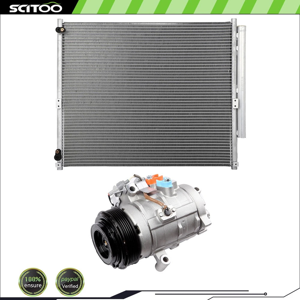Condenser and Compressor for Lexus GX470, Toyota 4Runner (2003–2009)