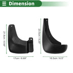 Mud Flaps Splash Guards for Hyundai Elantra (2007–2010) W/ Mounts