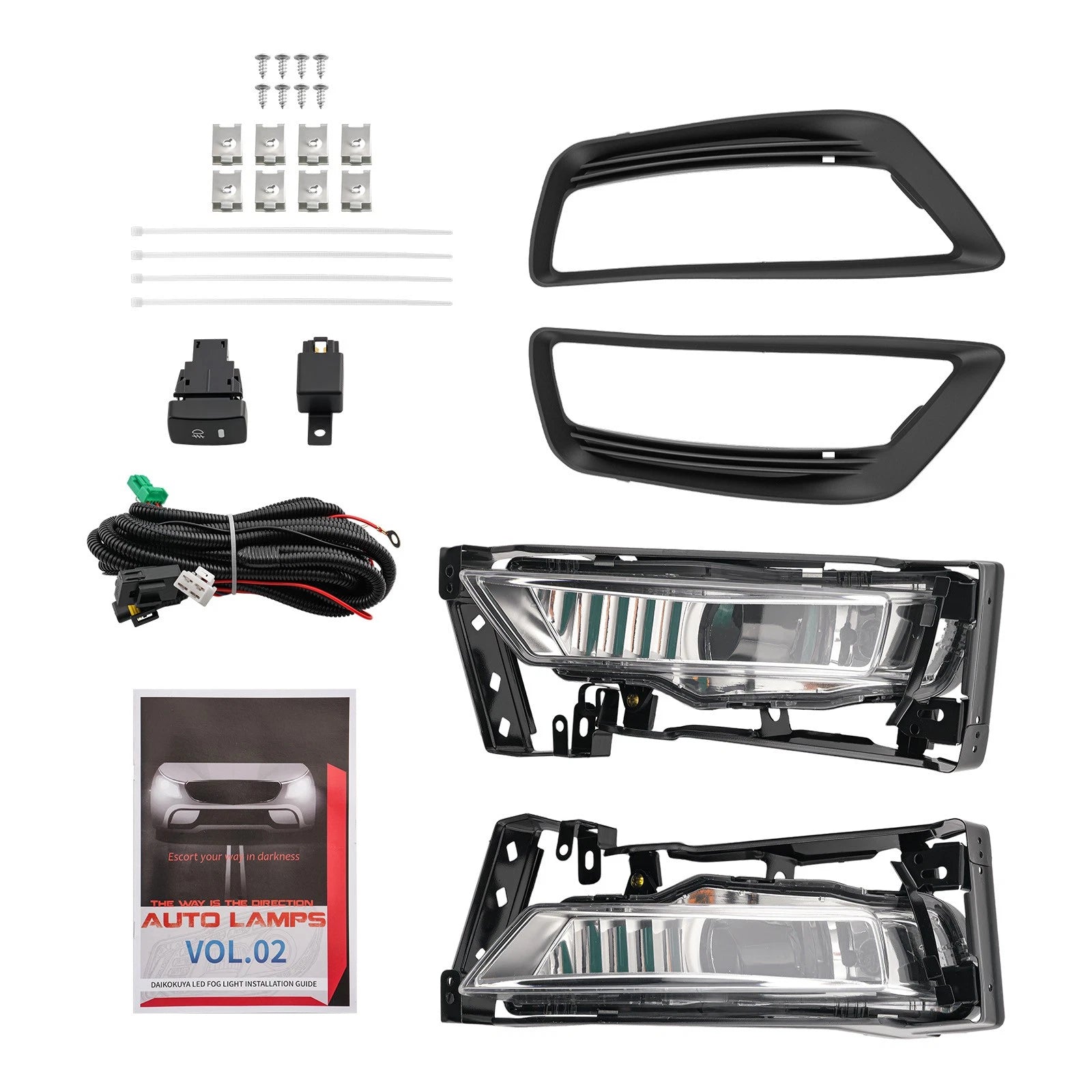 Fog Light for Honda Accord Sedan (2013–2015) 33950T2AA01 Halogen w/ Bulbs