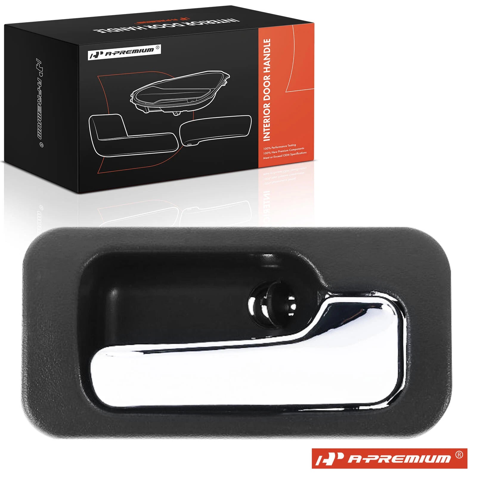 Chrome & Gray Interior Door Handle for Honda Accord (1990–1993)