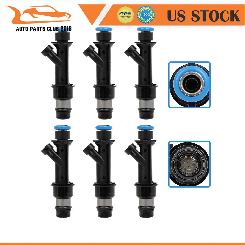 Set of 6 Fuel Injectors for Chevrolet Impala Camaro Monte Carlo Pontiac Grand Prix