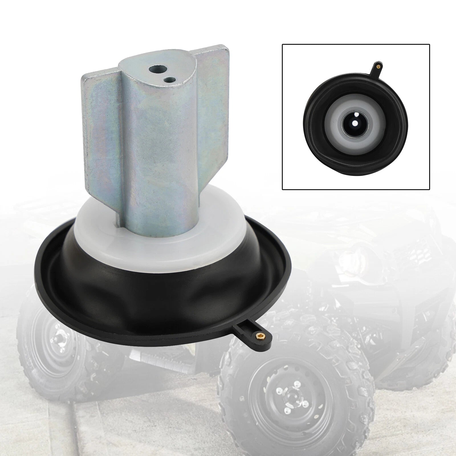 Carburetor Plunger Diaphragm for Kawasaki Prairie 700 KVF650 KFX700 KVF700 (2002–2018)