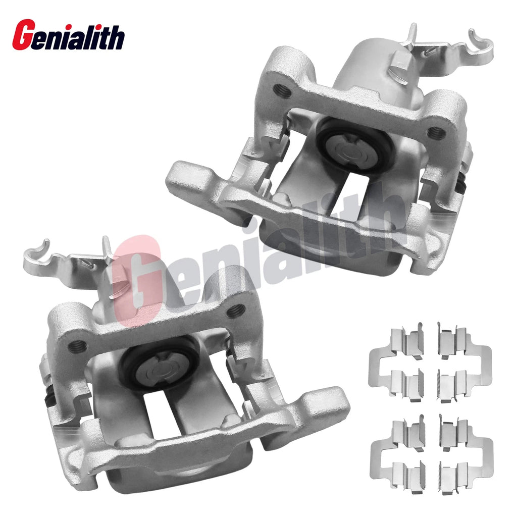 Set of 2 Rear LH RH Brake Calipers w/Bracket for Audi A3 (2006–2008) & VW Jetta (2005–2010)