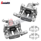 Set of 2 Rear LH RH Brake Calipers w/Bracket for Audi A3 (2006–2008) & VW Jetta (2005–2010)