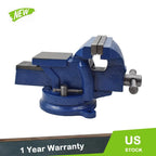 Heavy Duty Steel Bench Vise with Anvil Swivel for Workbench (4 Inch)