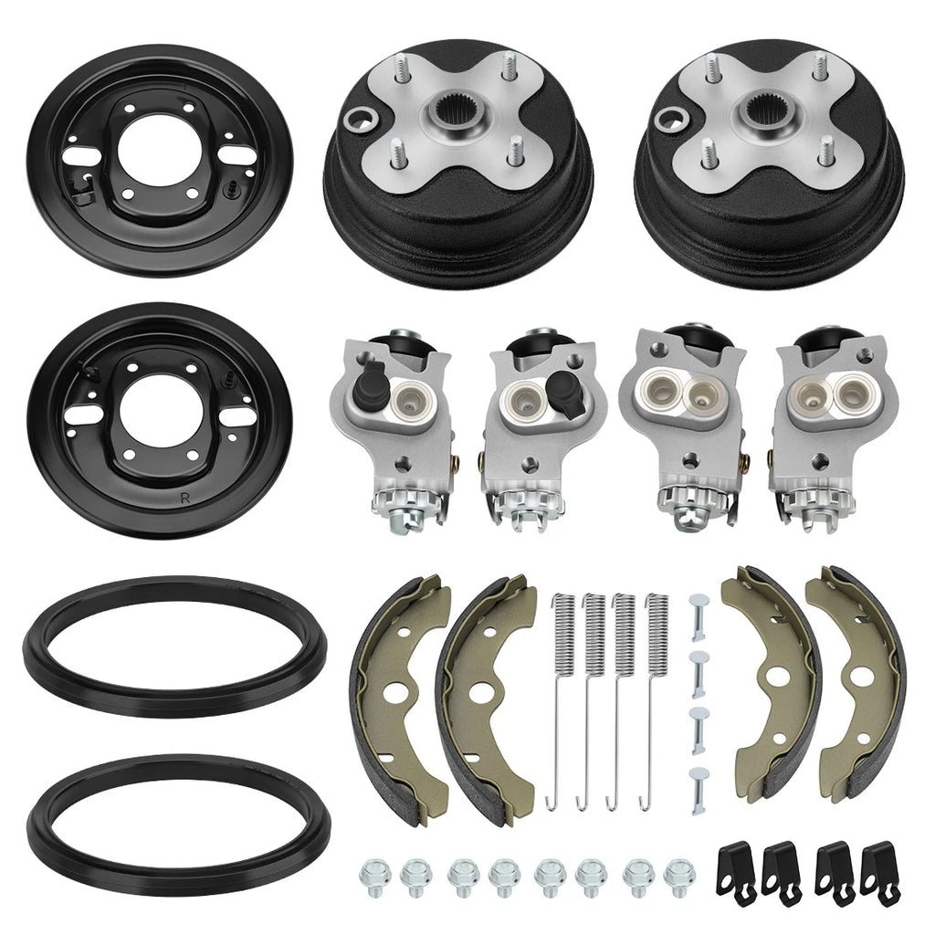 Front Brake Drum Plate & Cylinder Set for Yamaha Big Bear 350 YFM350U (1996–1998)