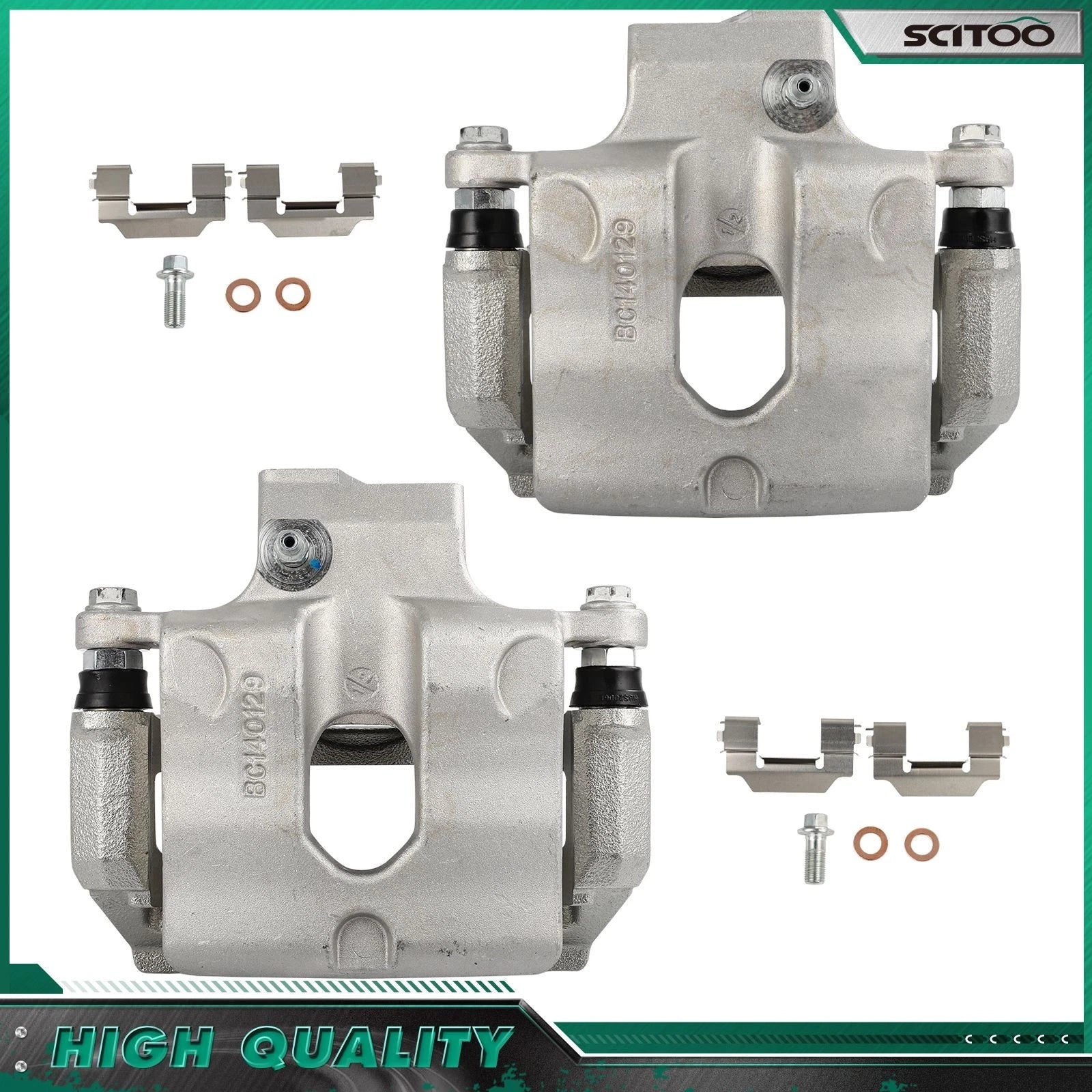 Rear Brake Calipers w/ Bracket for Cadillac CTS (2008–2013)