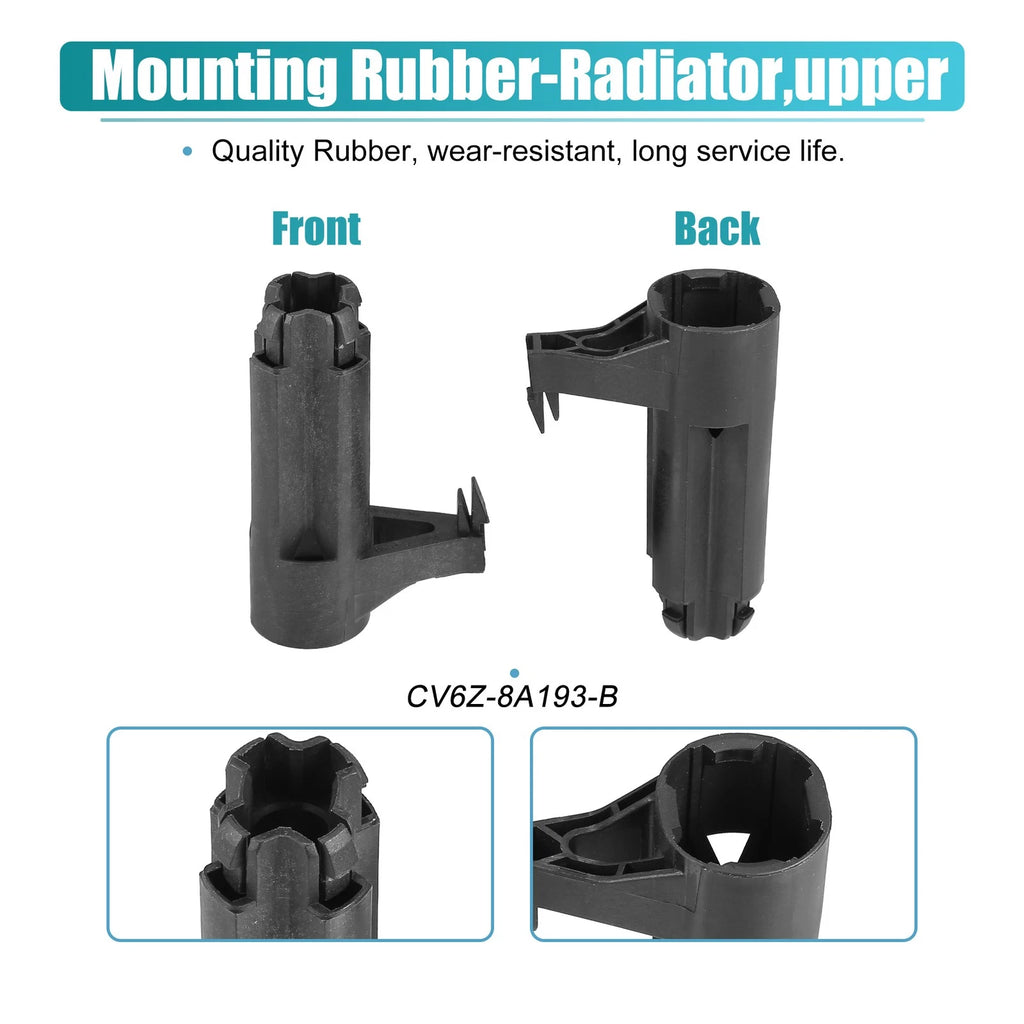2X Upper Radiator Insulator Mount Bracket for Ford Focus (2012–2018)