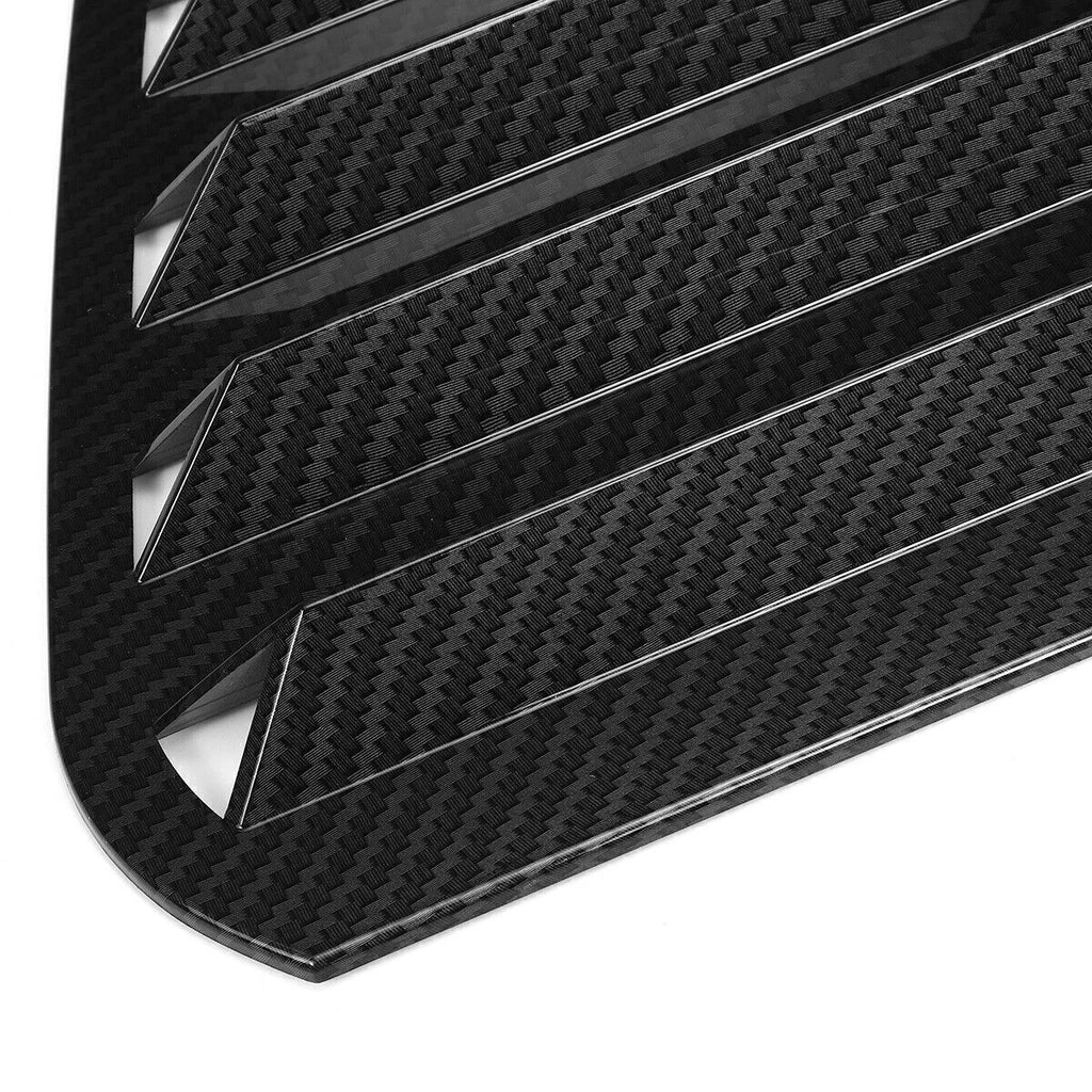 Pair Carbon Look Window Louver Rear Side Vent Cover for Golf 7 GTI R (2014–2020)