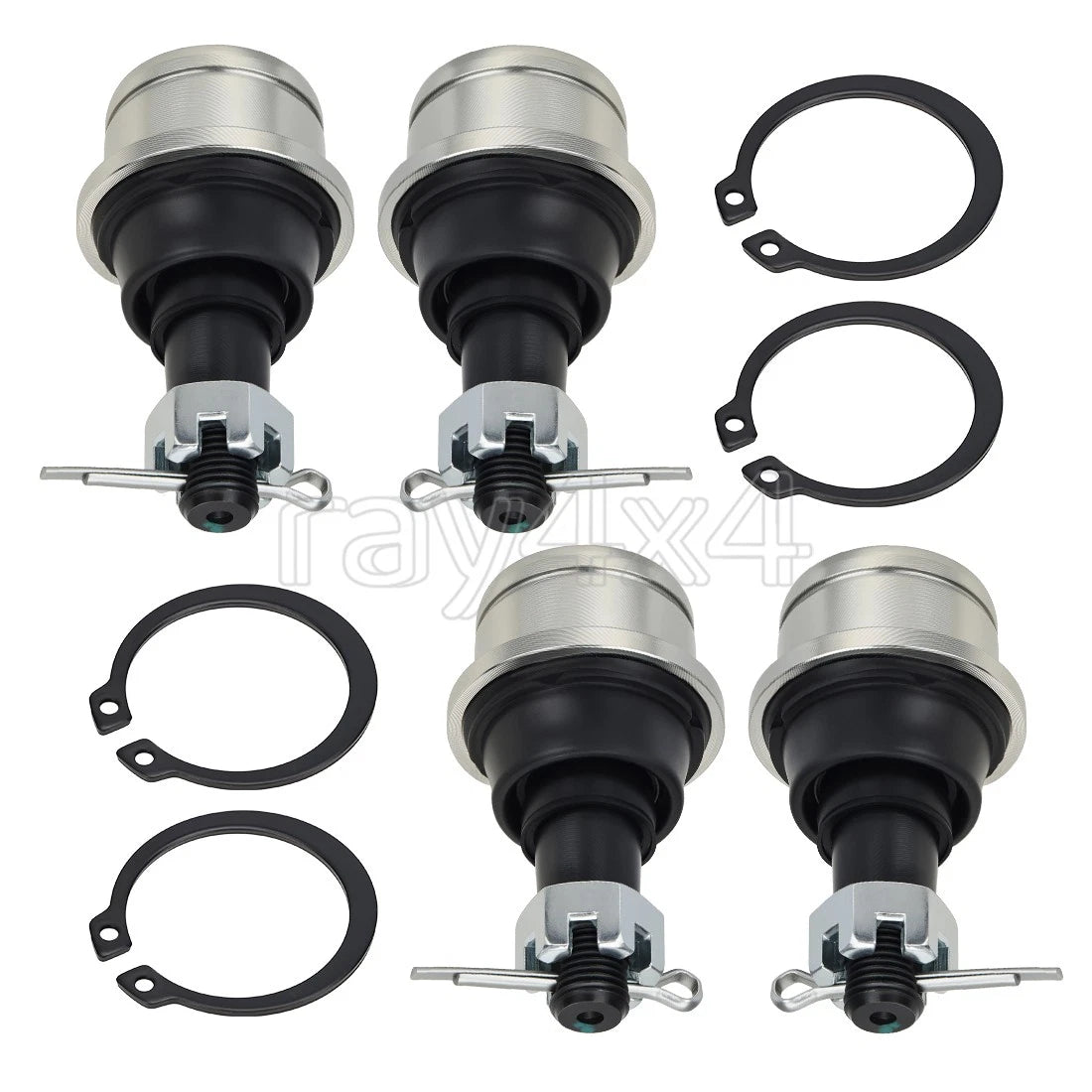 Set of 4 Upper & Lower Ball Joints for Honda Foreman 450 500 520 650 680 (2000–2023)