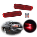Rear Side Marker Signal Lights for Nissan 300ZX Z32 (1990–1996) with Red LED Bulbs