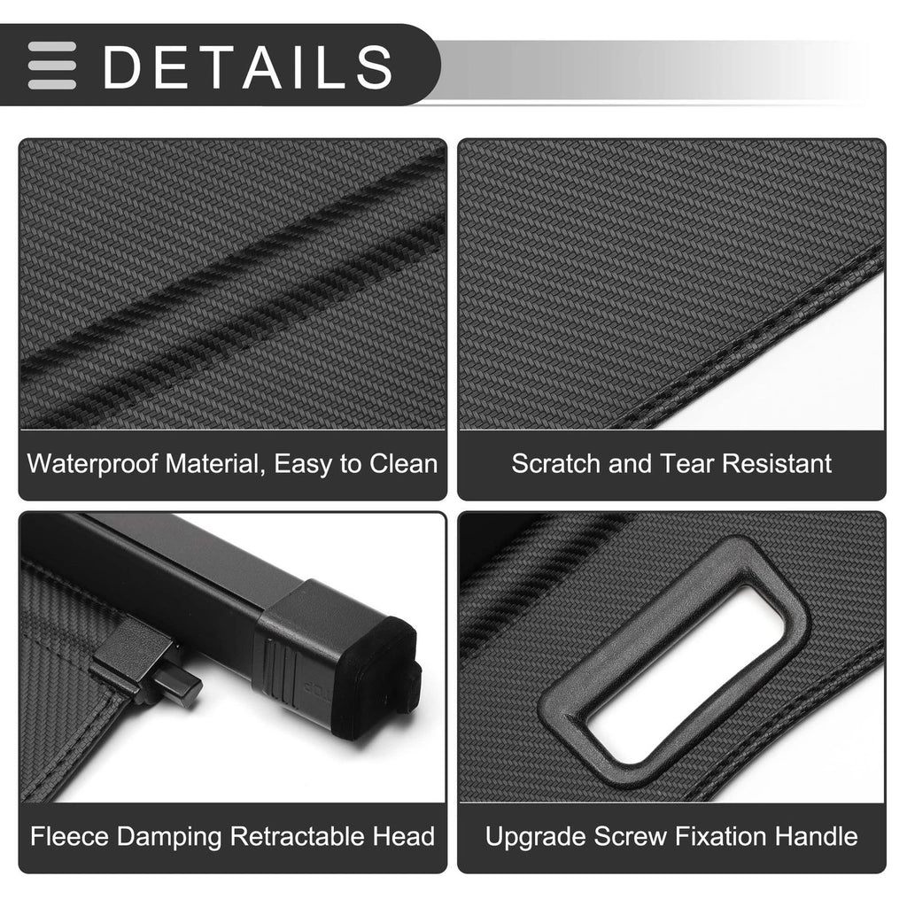 Retractable Cargo Cover for BMW X5 E53 (2000–2006) Black Carbon Fiber