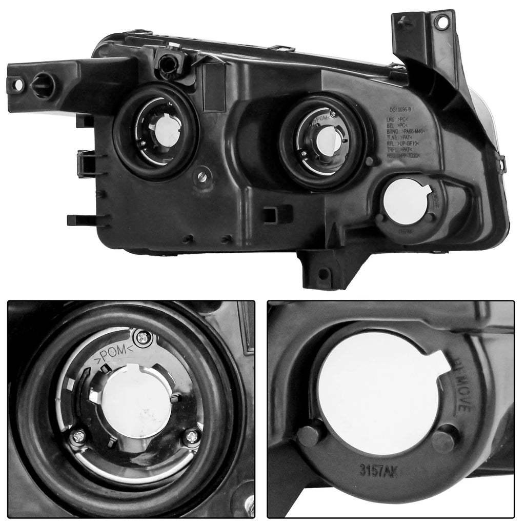 2X Headlights for Dodge Charger (2007–2010)