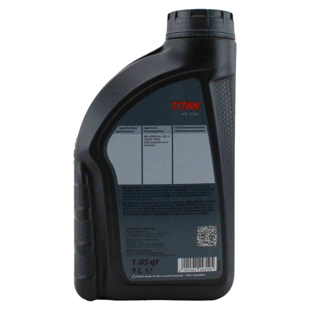 Fuchs TITAN ATF 4134 Red Automatic Transmission Fluid 1L for Dodge Maybach Mercedes