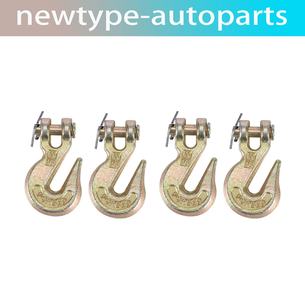 Set of 4 Clevis Chain Grab Hooks for G70 Wrecker Tow Truck Trailer
