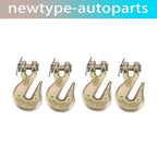Set of 4 Clevis Chain Grab Hooks for G70 Wrecker Tow Truck Trailer