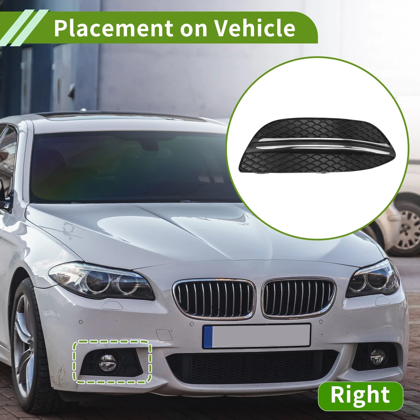 1 Pc Fog Light Grill for Mercedes Benz C-Class (2015–2021) No. 2058851223