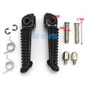 Black Front Footrest Pegs for Yamaha YZF R1/R1M (1998–2019)