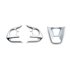 3 x Steering Wheel Trim Covers for Toyota Corolla (2019-2024) Matte Silver