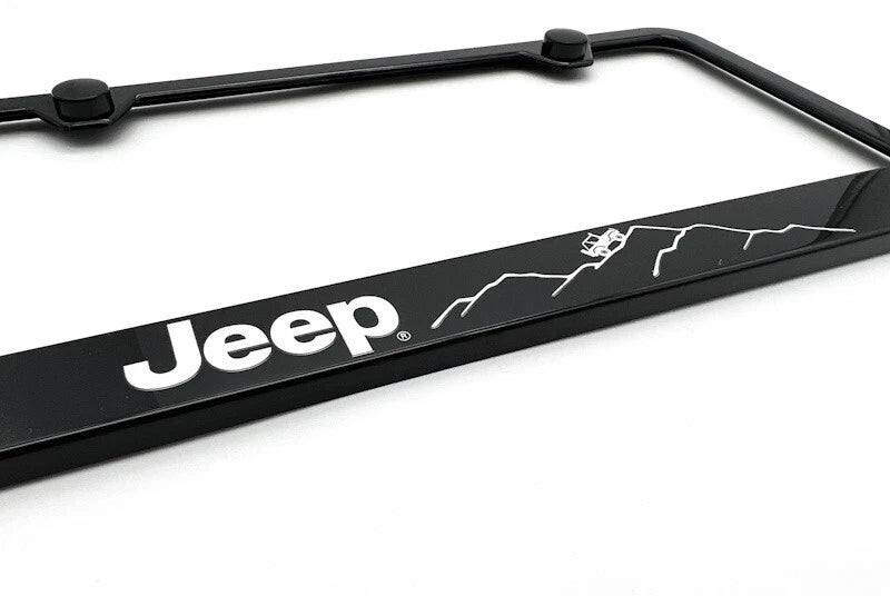 License Plate Frame Black Plastic for Jeep Off Road (2011–2020)