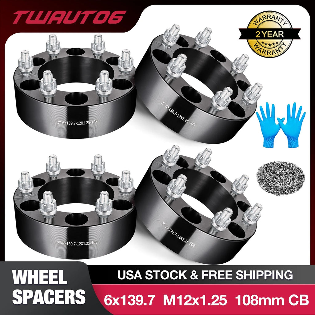 2" 6x5.5 Wheel Spacers for Nissan Pickup Frontier Xterra Armada (2005–2024)