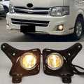 Front Bumper Fog Lights Lamp w/ Cover Bezel for Toyota Hiace (2011–2013)