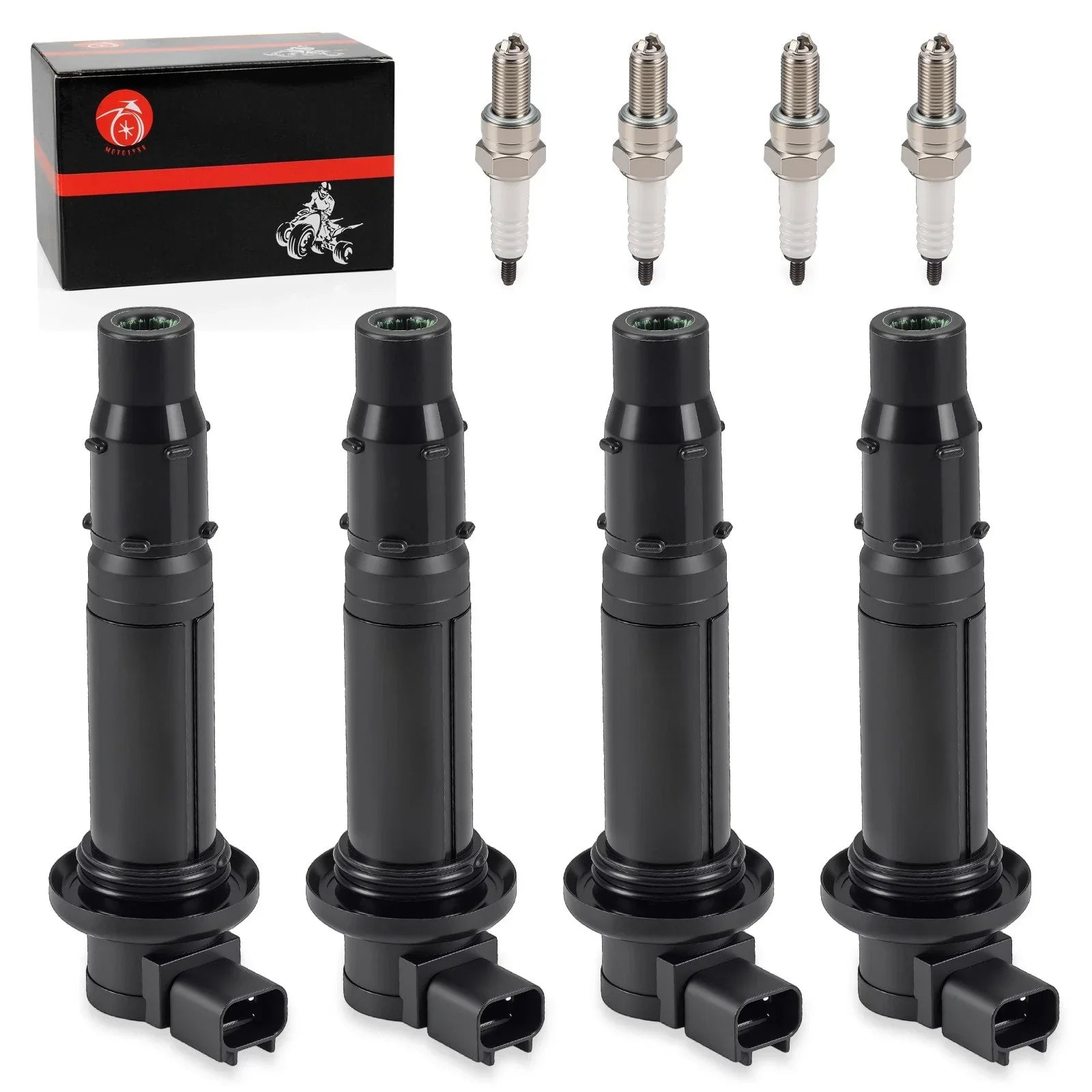 Ignition Coils Stick w/ Spark Plug for Yamaha YZF R6 (2003–2009)