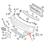 ABS Front Bumper Fog Lamp Bezel Cover for Land Rover LR4 (2014-2016)