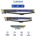 Set of 3 Wiper Blades for Kia Borrego (2009) - 24"/20"/14"