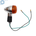 Set of 4 Chrome Motorcycle Turn Signal Lights for Honda Suzuki Yamaha