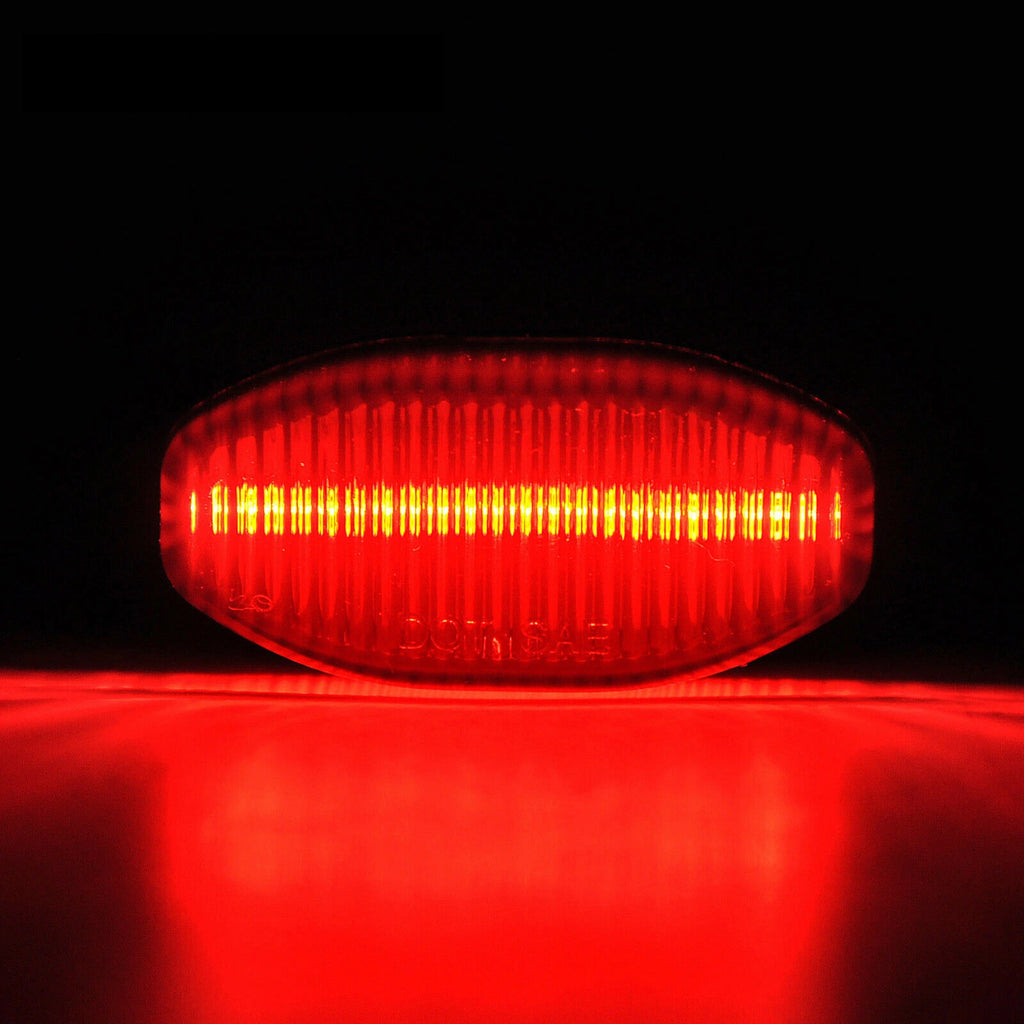 Clear Red LED Rear Bumper Side Marker Lights for Ford F150 Raptor (2010–2014)