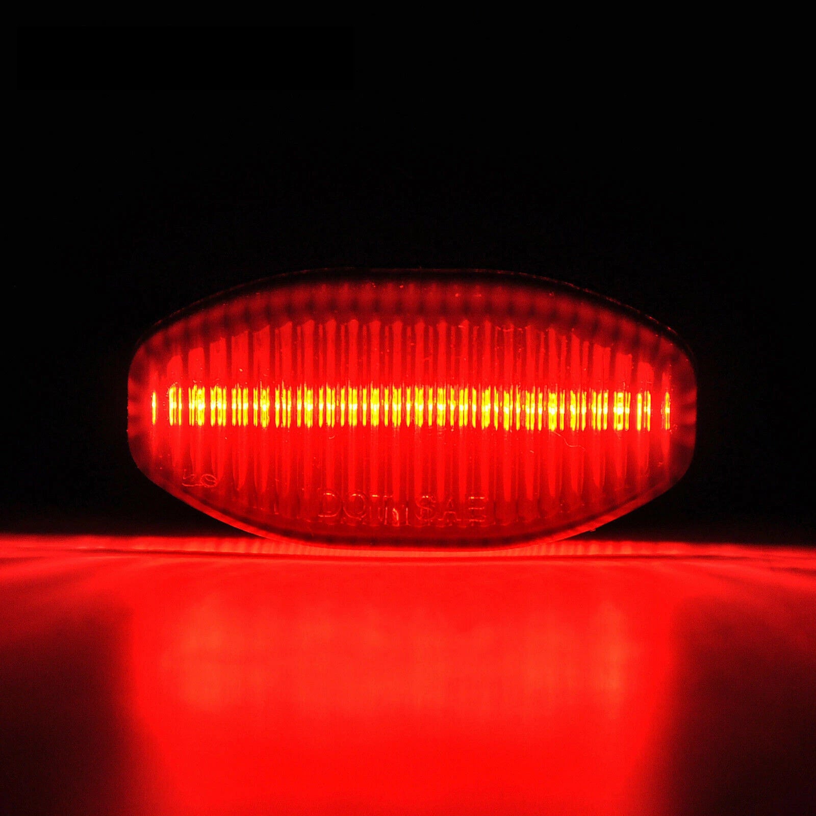 Clear Red LED Rear Bumper Side Marker Lights for Ford F150 Raptor (2010–2014)