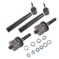 Set of 2 Front Inner Outer Tie Rod Ends for Silverado Sierra 2500HD 3500HD (2001–2010)