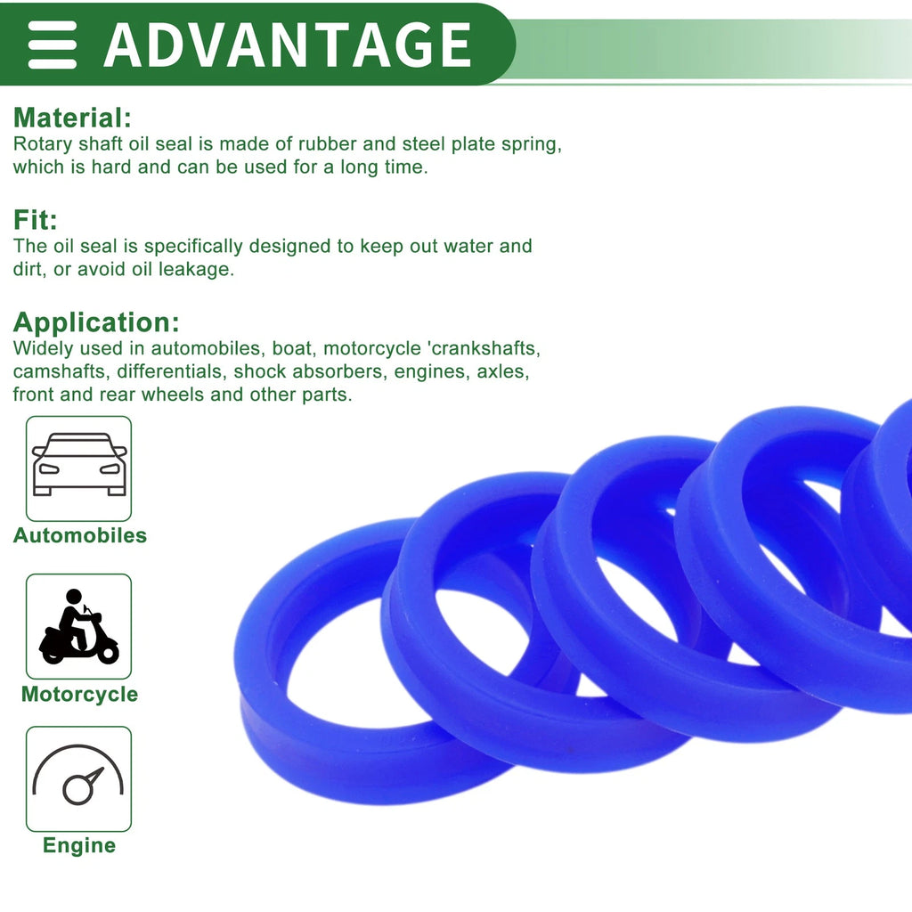 Set of 5 Oil Seal Rotary Shaft Seal 35x45x10mm for Various Models 