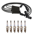 Denso 7mm Wire Set & 6 Platinum TT Spark Plugs Kit for Chevrolet GMC V6