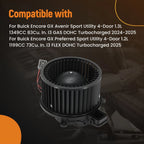 Heater Blower Motor w/ Fan for Buick Encore GX/Chevrolet Trailblazer (2020–2023) 42737329