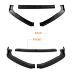 Matte Black Front Bumper Splitter Lip for Honda Accord Sedan (2018–2022)