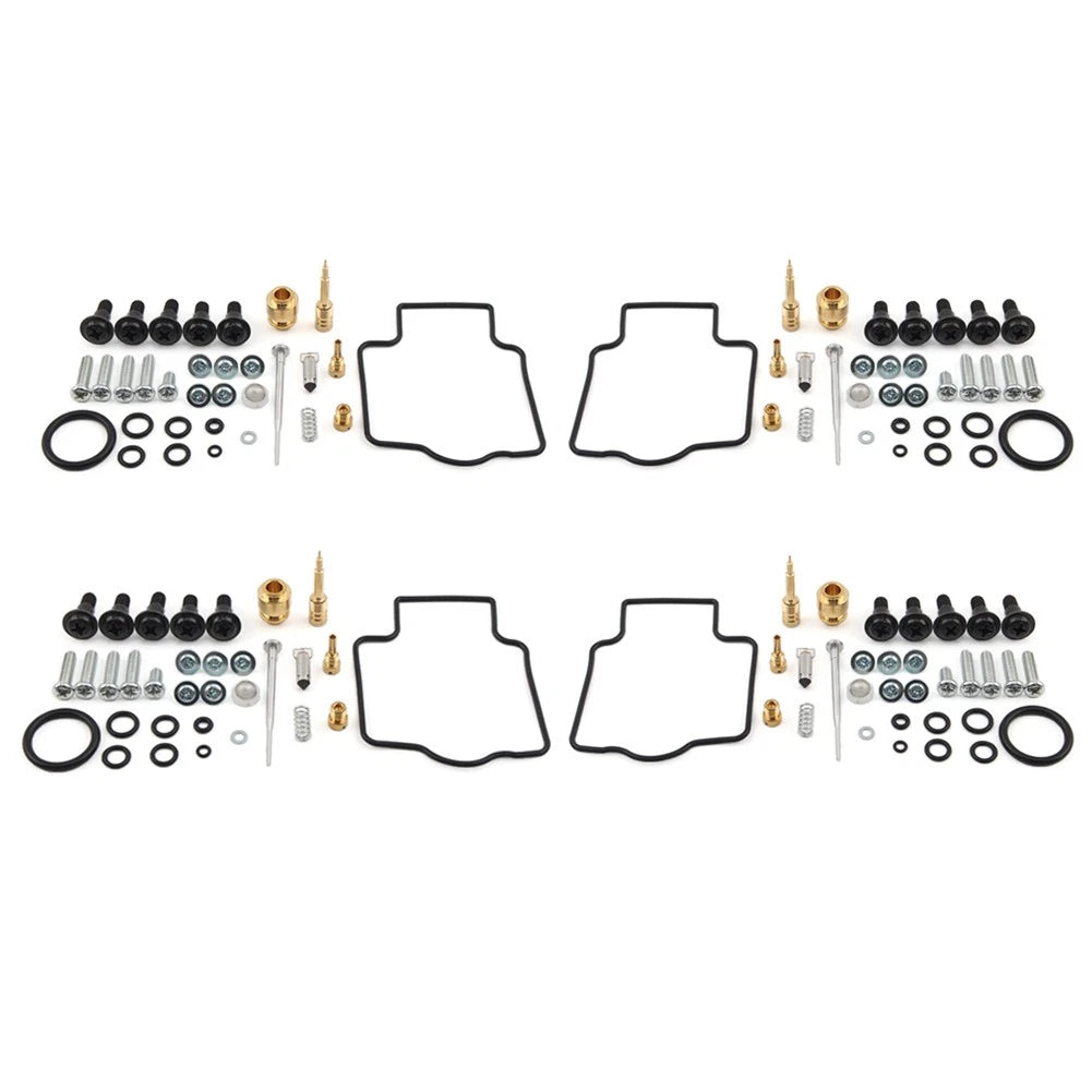 Set of 4 Carburetor Rebuild Kits for Kawasaki ZX900F Ninja ZX9R (2002–2003)