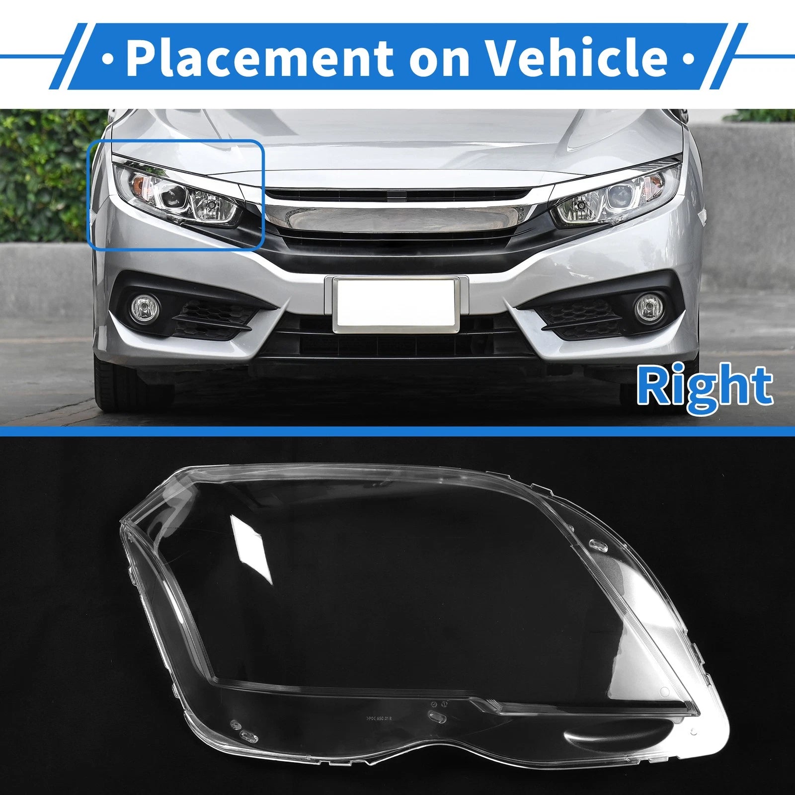 Headlight Lens Cover for Mercedes-Benz GLK (2009–2012)
