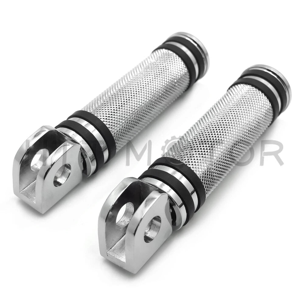 Diamond Chrome Footpegs Footrest for Kawasaki Vulcan 900, Suzuki Marauder (1)